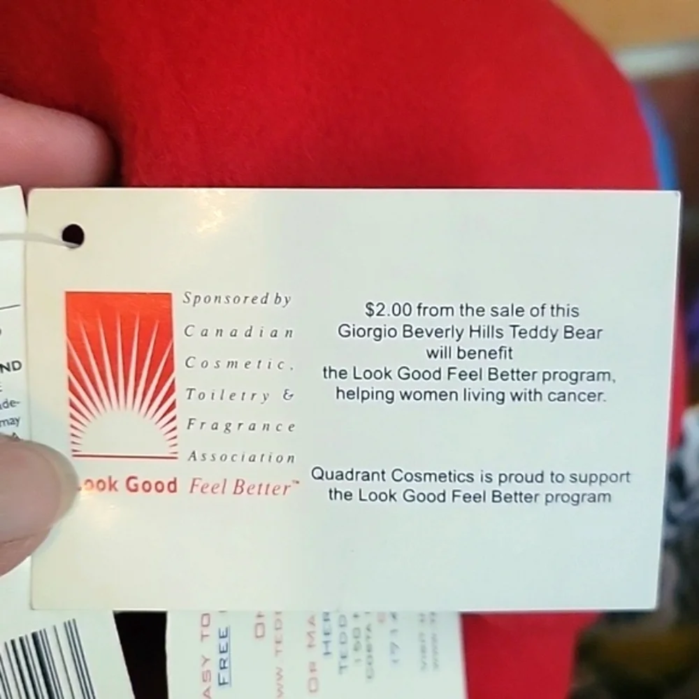 Giorgio Beverly Hills 2003 Holiday Teddy Bear No. 956, with tags
